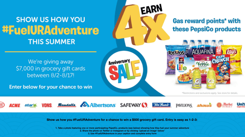PepsiCo Albertsons #FuelURAdventure Web Page